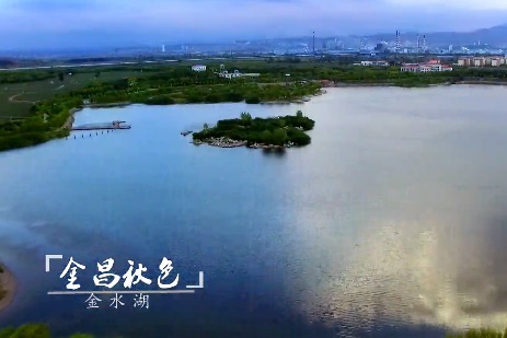一首老歌一片秋景金昌金水湖晚秋