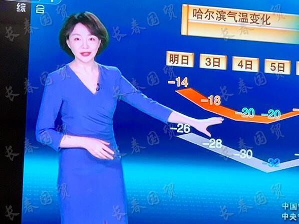 央视天气预报主持人撞脸董卿长得太像堪比双胞胎姐妹