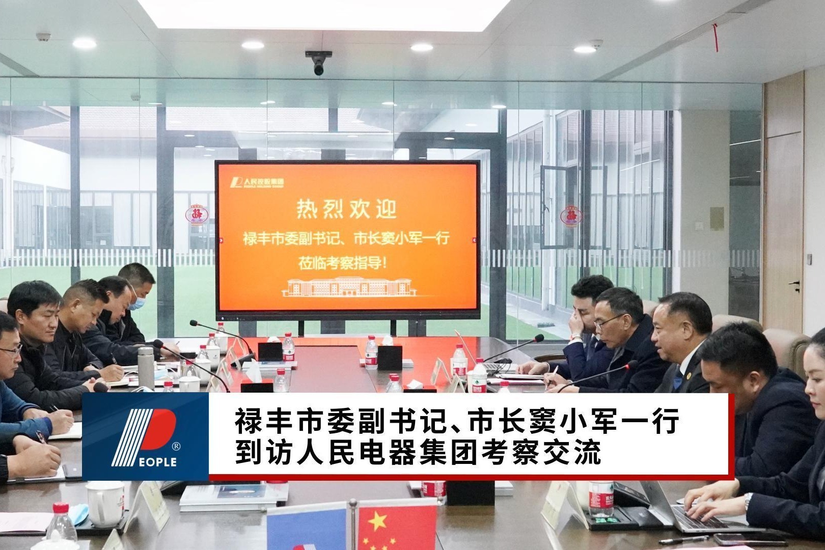 禄丰市委副书记市长窦小军一行到访人民电器集团考察交流