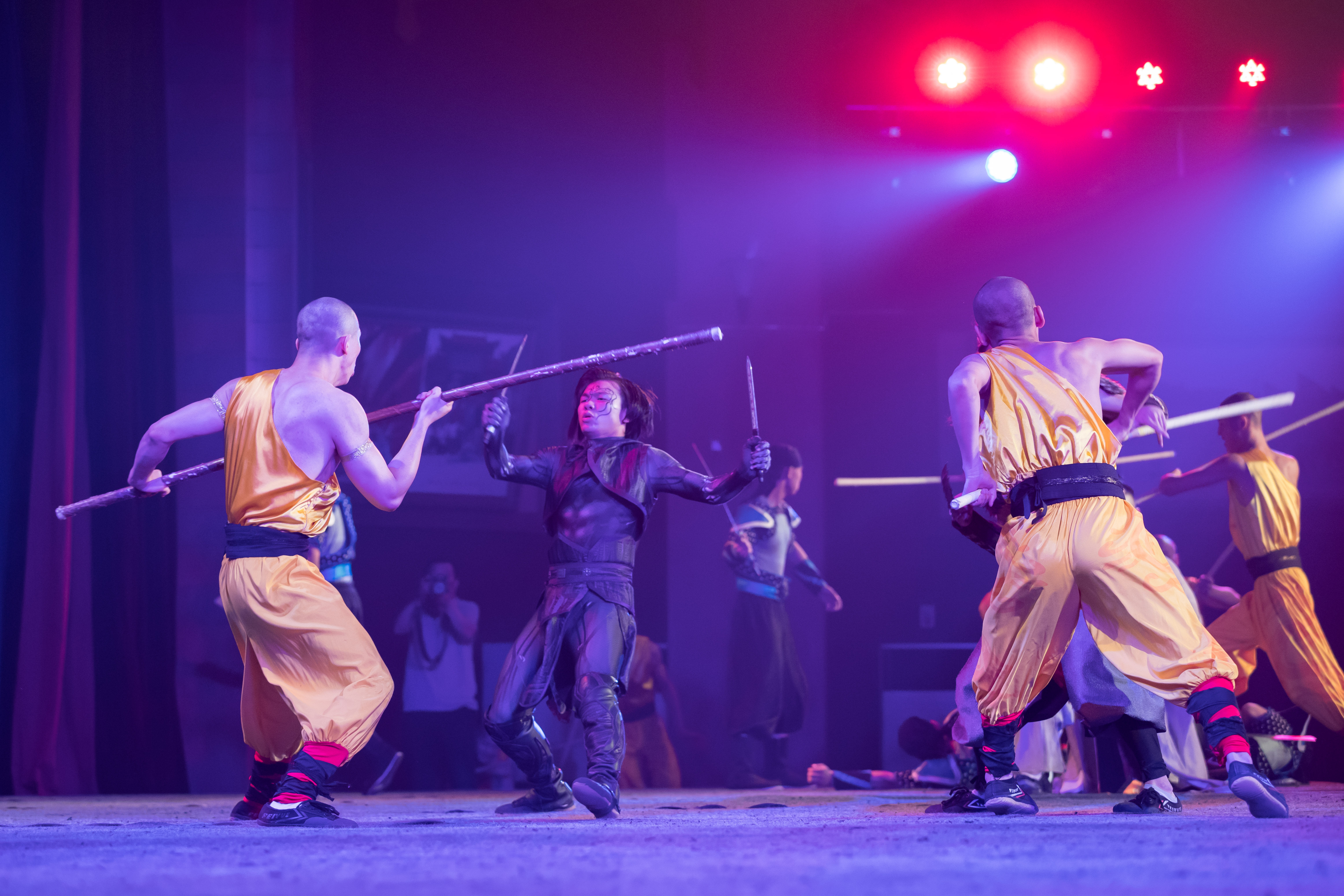 大型沉浸式真功夫擂台剧少林十三棍僧河南登封震撼上演