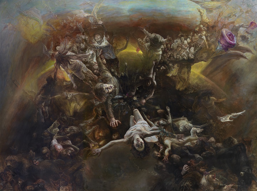 刘亚明巨幅油画作品《苍穹之眼》.