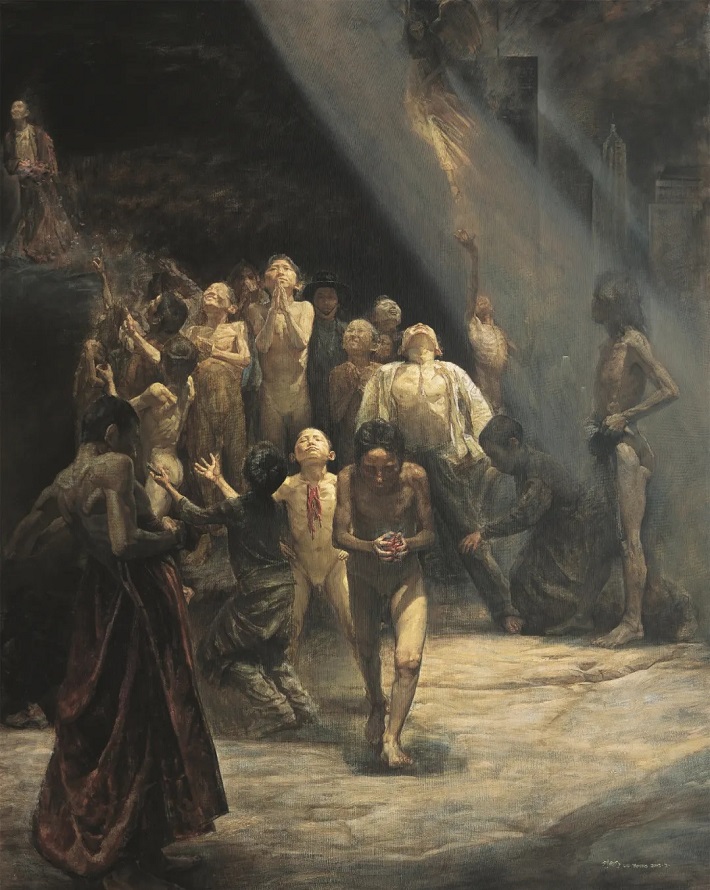 刘亚明,画"大油画"关注现实社会