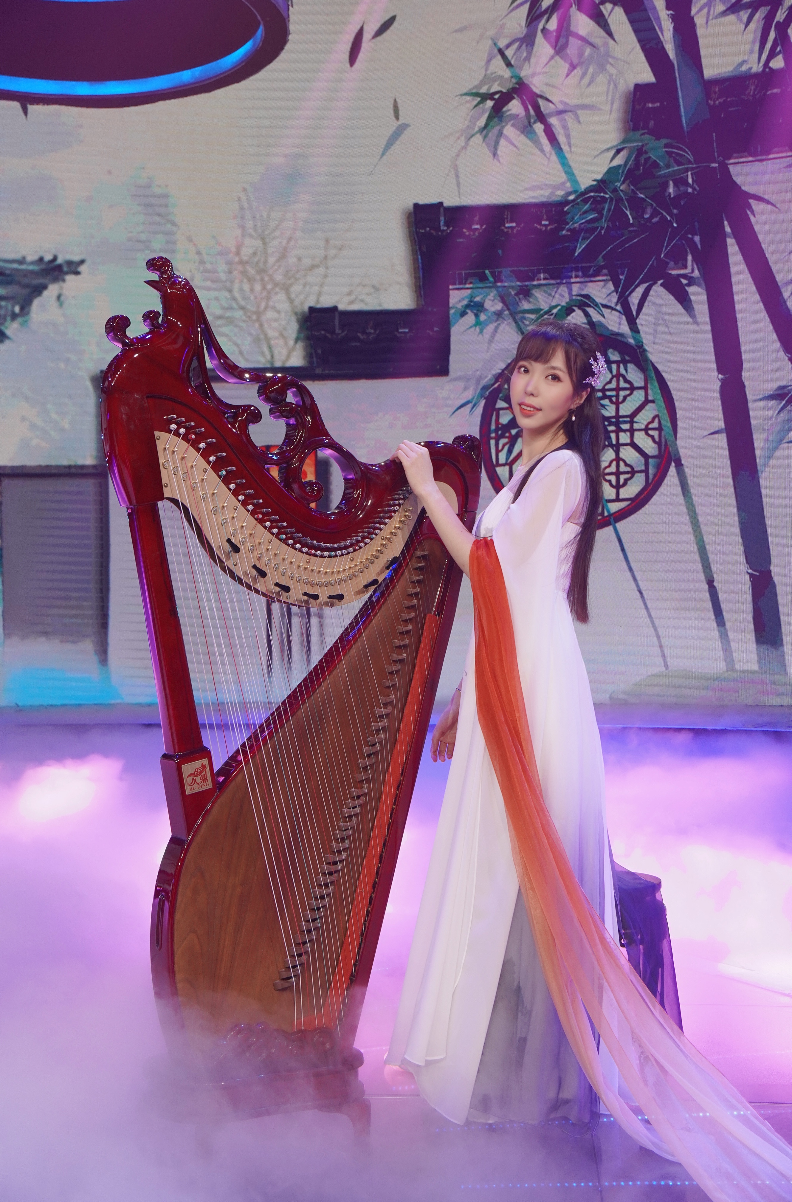 箜篌演奏家冯安婧男亮相央视《风华国乐》