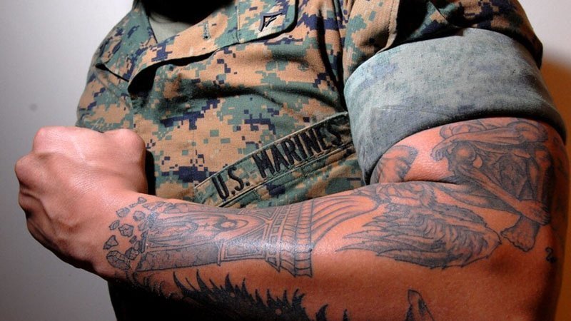 美国海军纹身图片