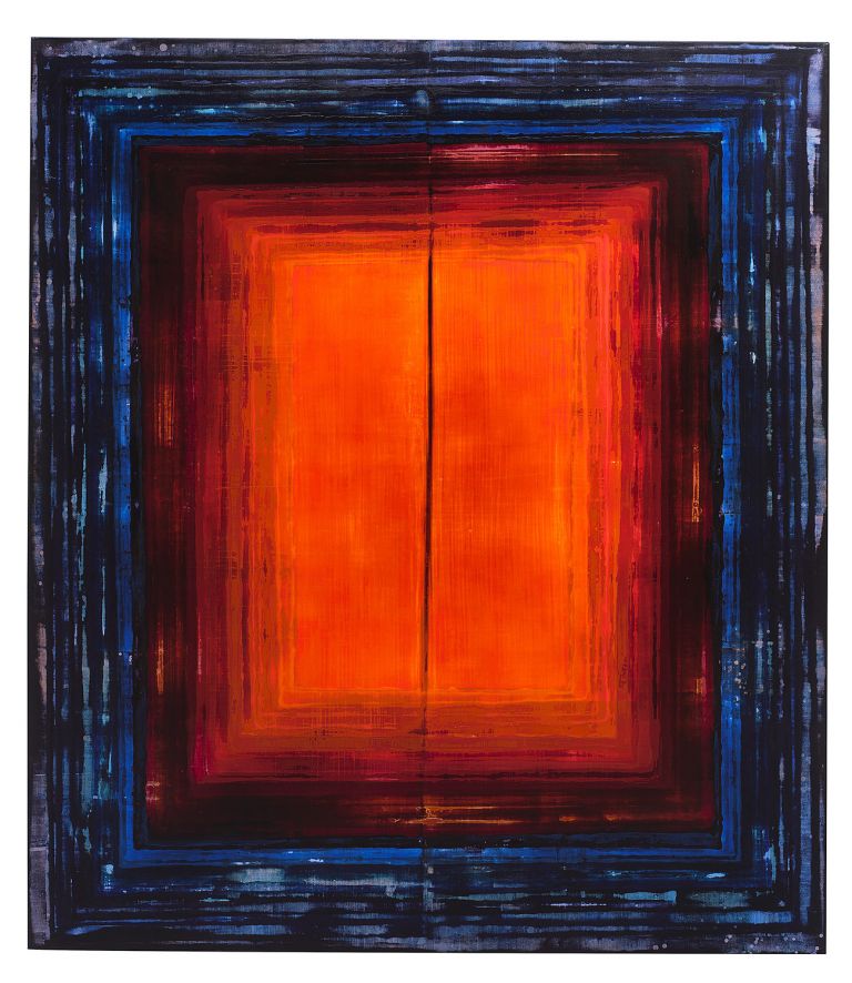 《限界》系列,表现出他有着将蒙德里安意义上的的"冷抽象" 与以康定