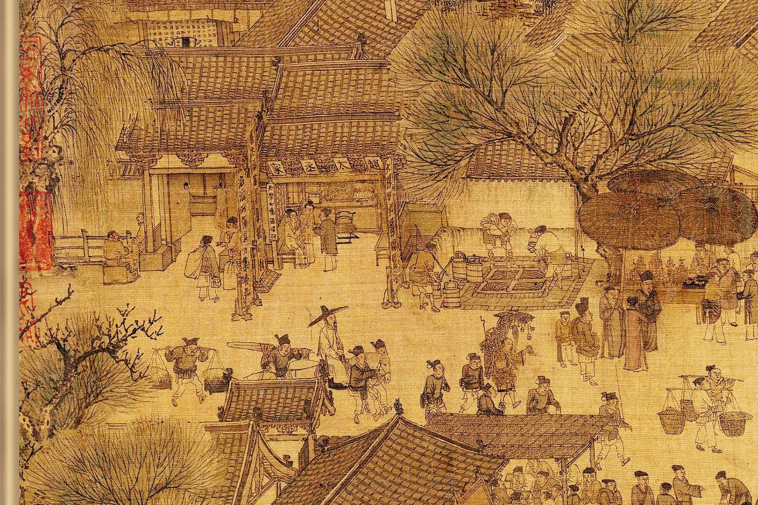 神品の清明上河図 御宝 名家張擇端 北宋 国宝 卷絵 歴代皇帝の