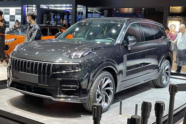 领克09量子灰实拍