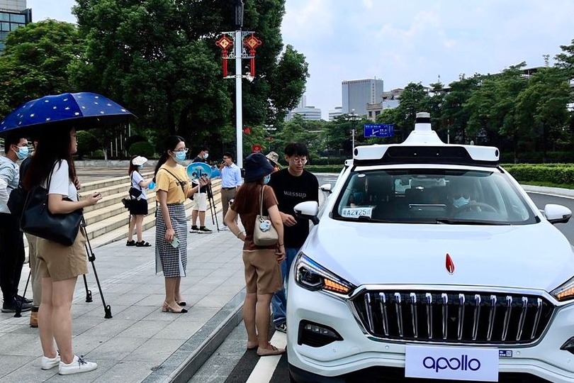 自动驾驶加速落地 百度Apollo开启广州最大规模试运营服务_凤凰网