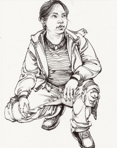 武汉209画室:暑期美术培训丨速写——蹲姿