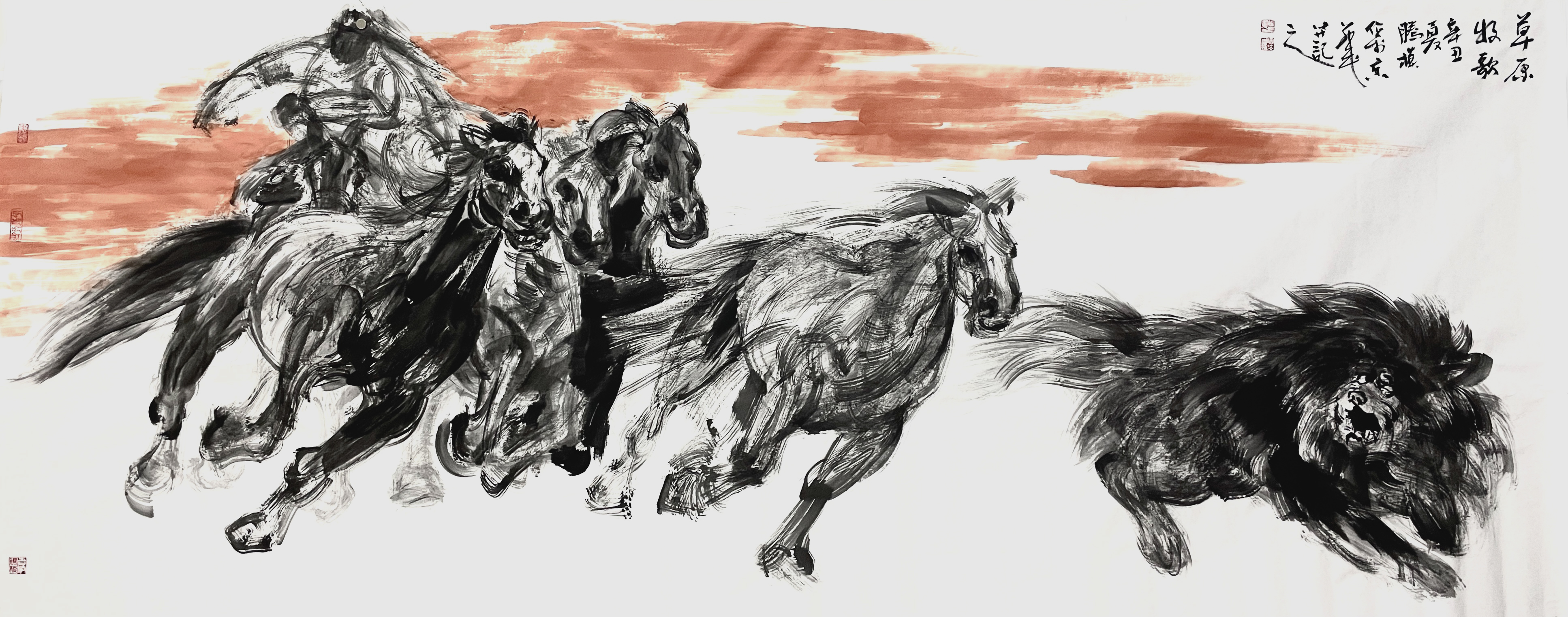 2021年为腾模君画作点赞文/邵大箴腾模君是一位很有天赋和才能的画家