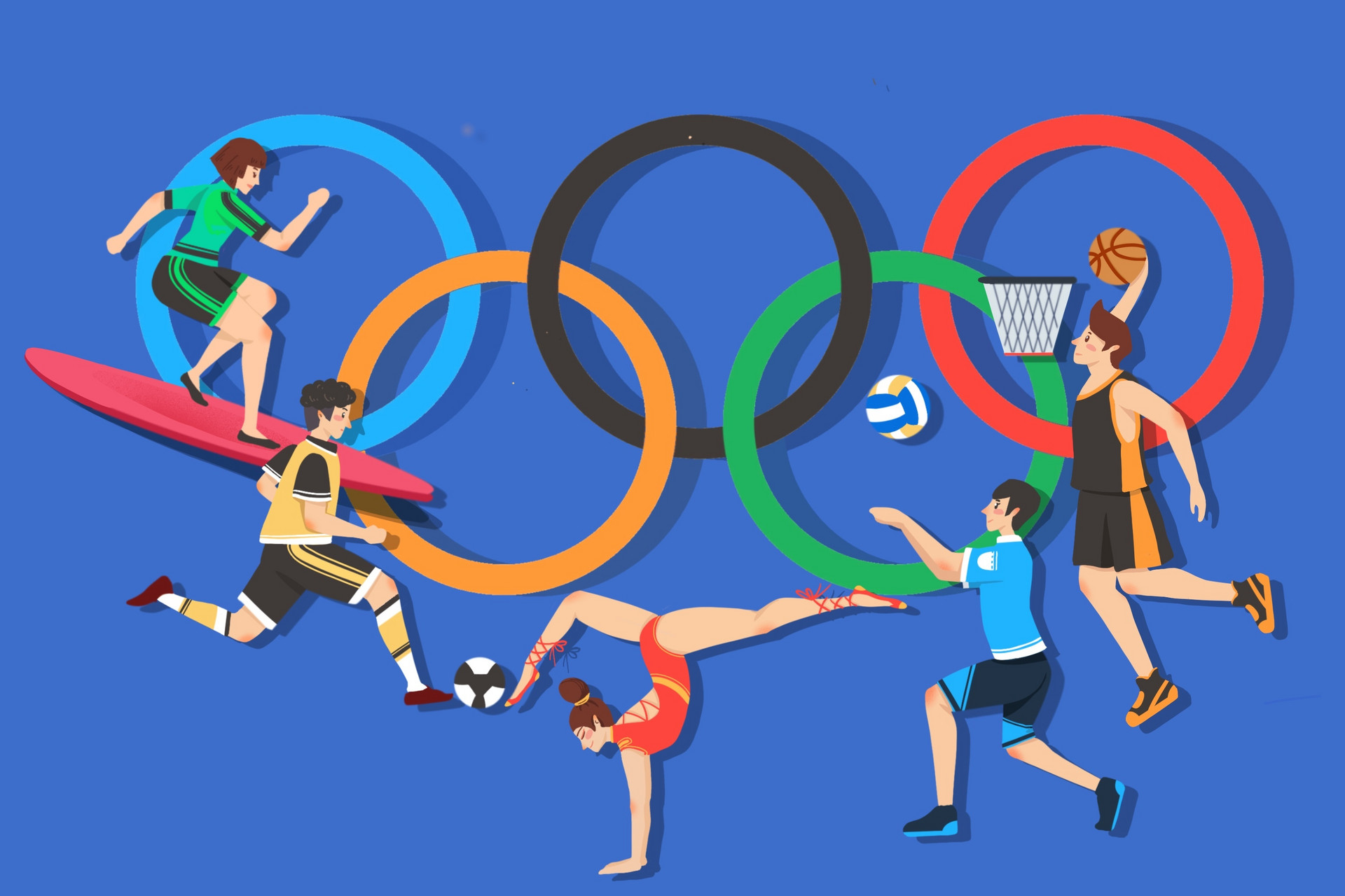 奥运会金牌动漫图片