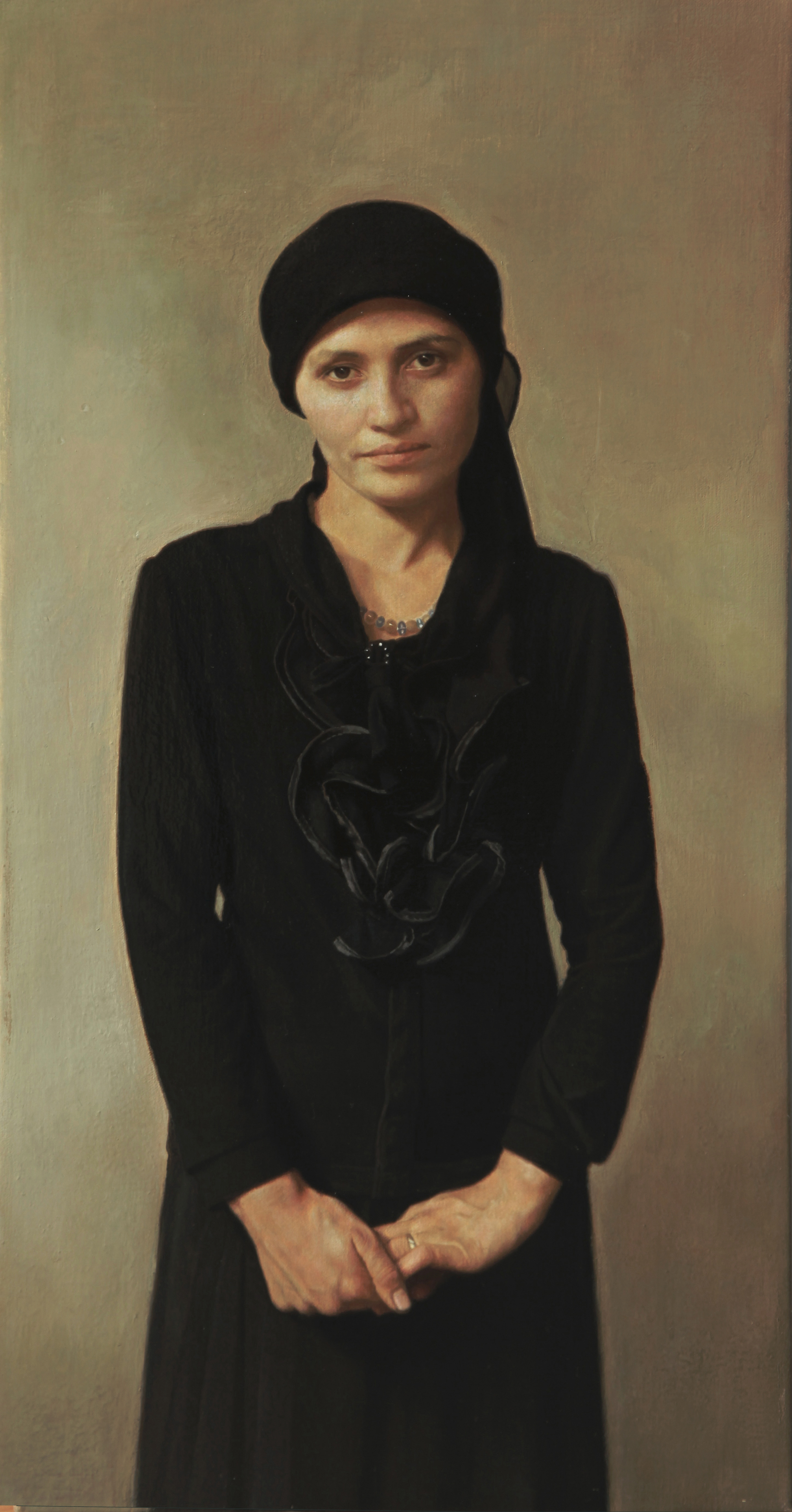 张宏《阿依努尔》 70x35cm 布面油画