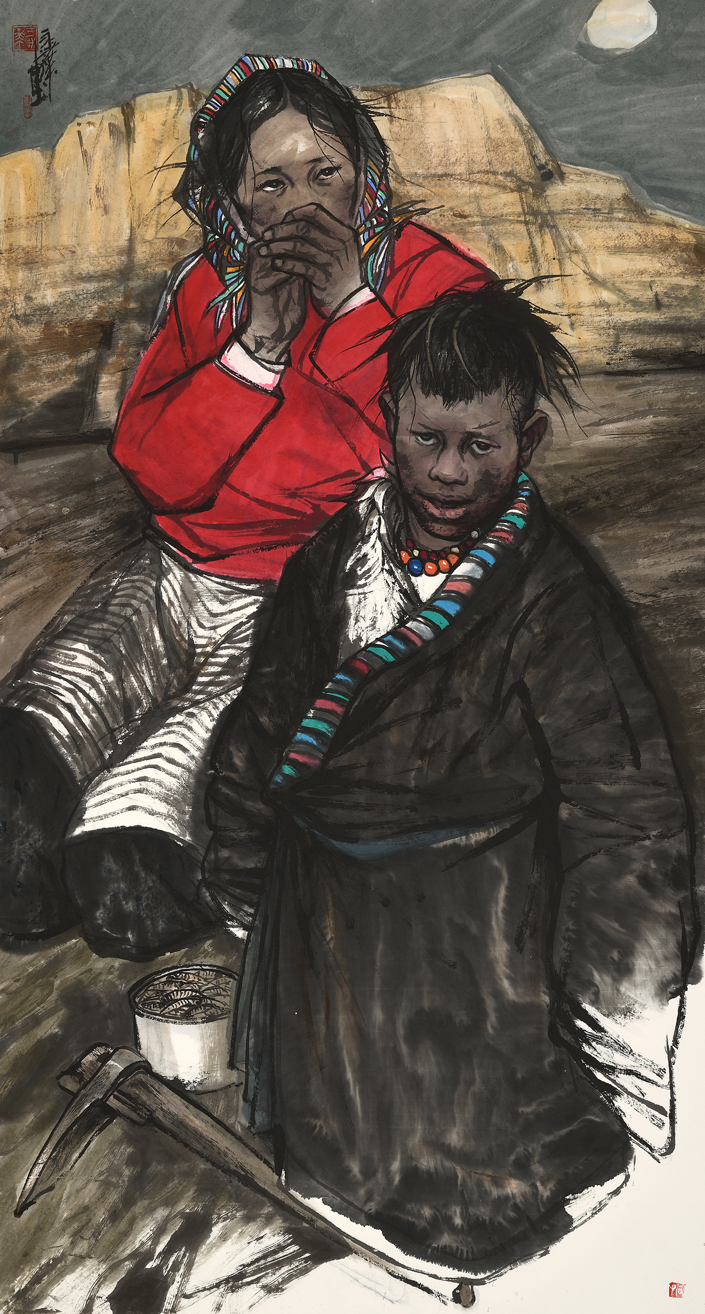 神之外溢来于画家对人物的微观察,来源于画家对人物的深层剖析.