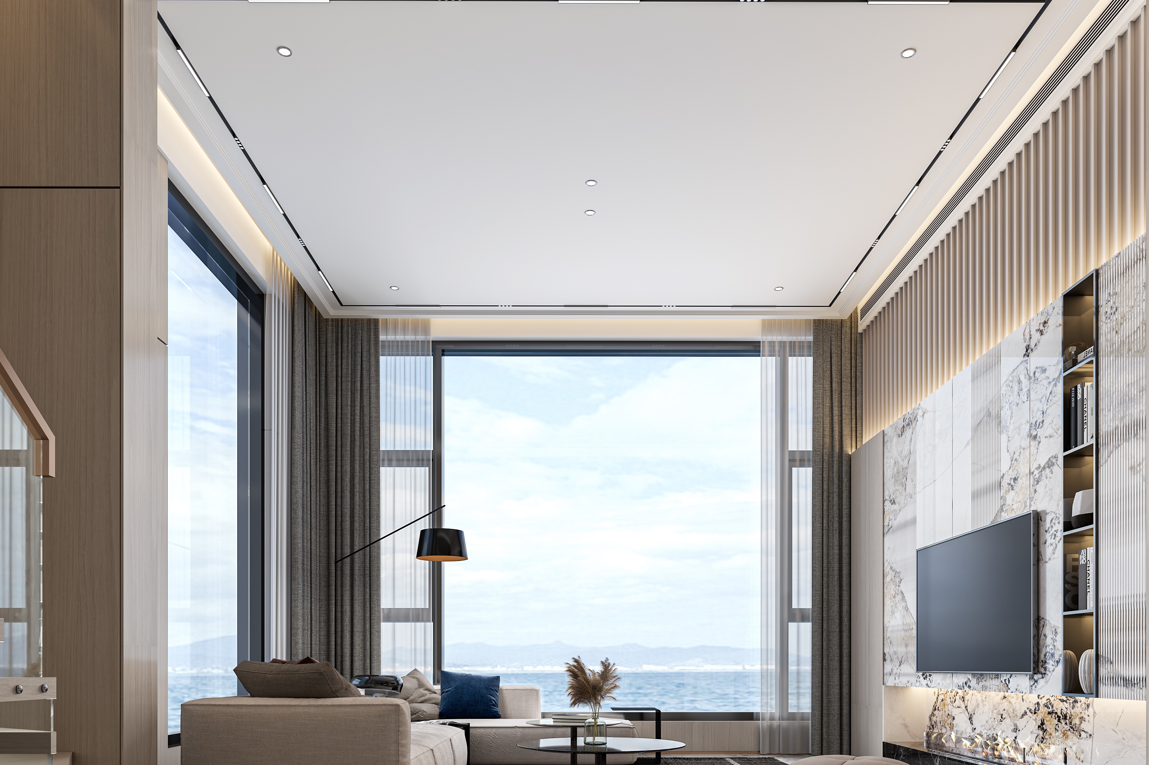 轻奢顶层复式楼的魅力之一在于越看越喜欢，耐看高级！