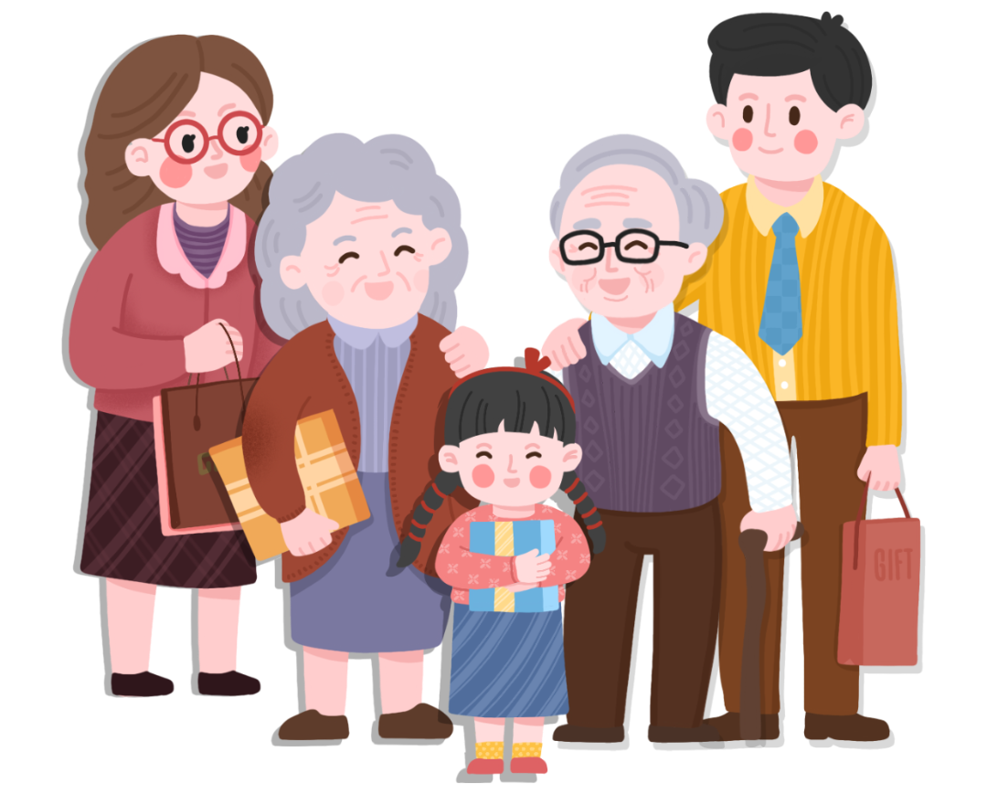 让父母享受温暖的天伦之乐度过一个愉快而惬意的节日享受着最后的秋景