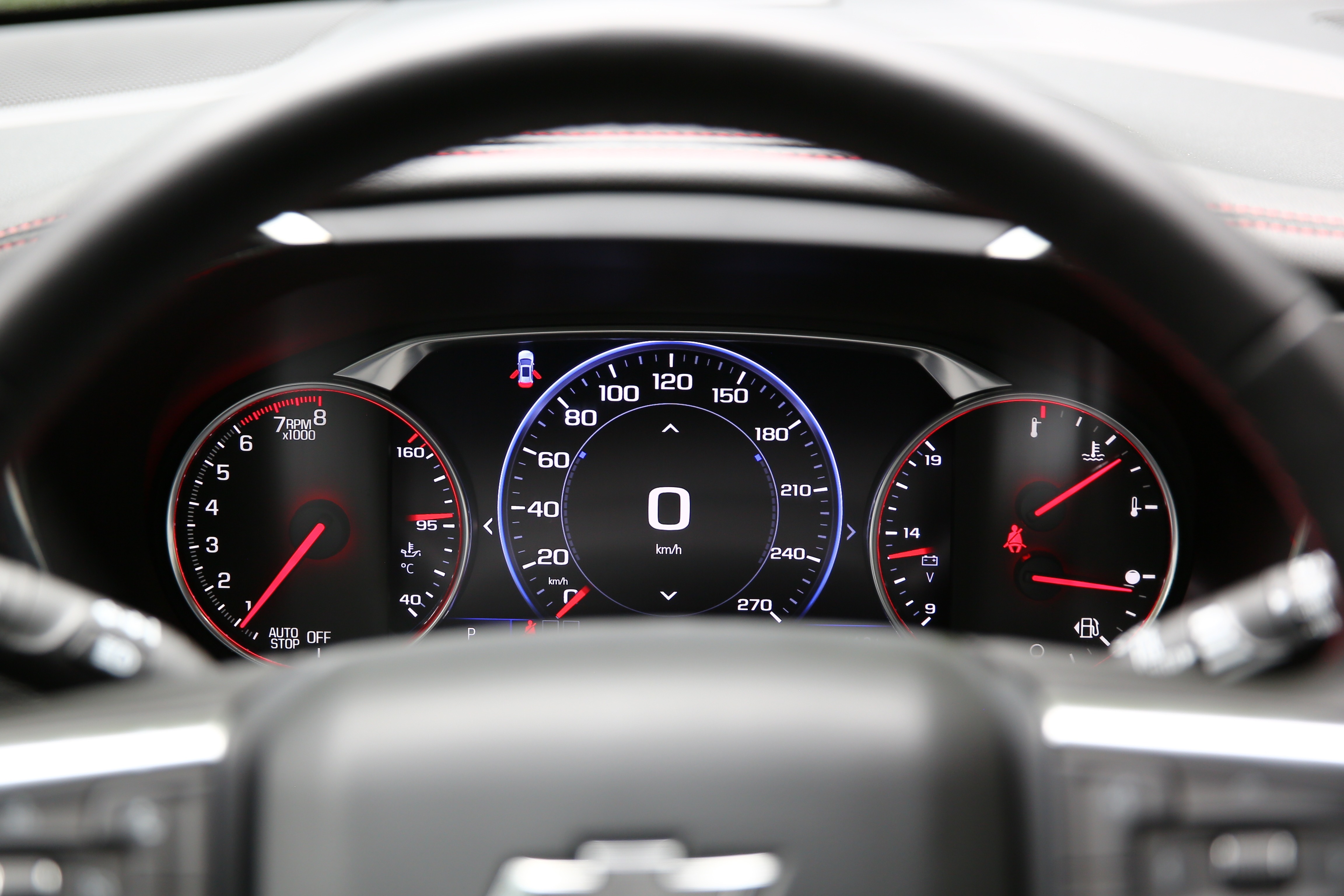 雪佛兰新开拓者液晶仪表功能展示