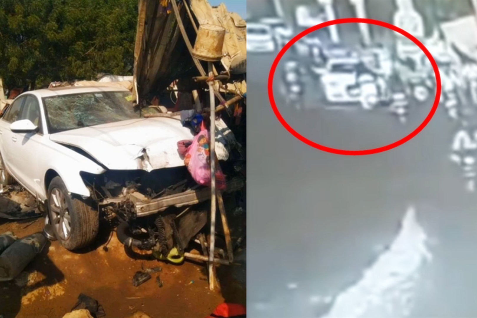 3死8伤！监拍：印度一奥迪A6失控冲进人群 瞬间撞飞十多人！