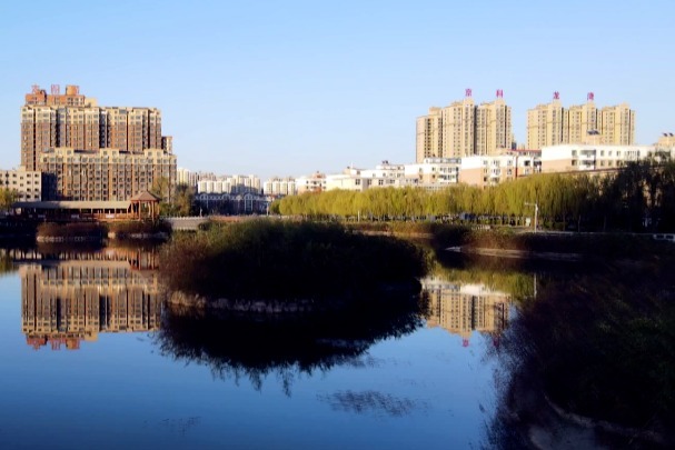 河南林州:黄华河公园 美景如画