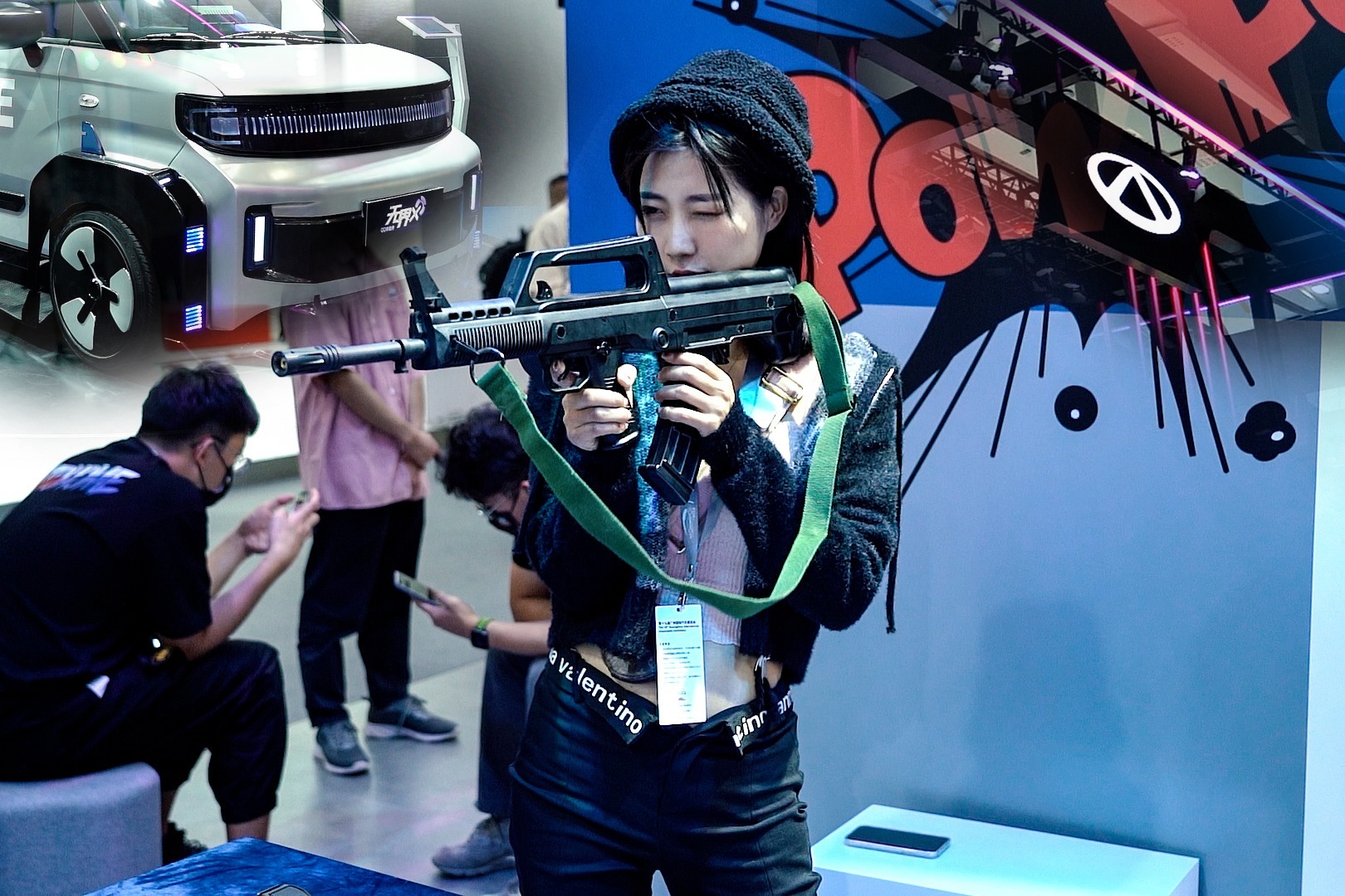 奇瑞iCar广州车展开了场大Party，无界上演“QQ飞车”