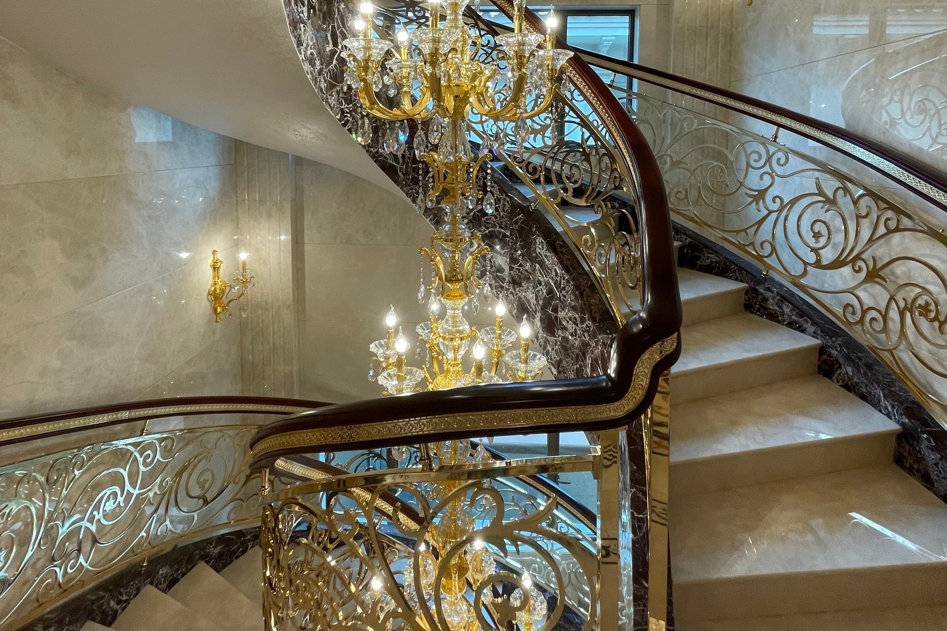 400平经典金色欧式别墅无石材不豪宅一开门就被惊艳到