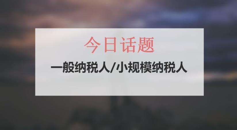 申请一般纳税人公司的条件_一般纳税人认定标准 小规模纳税人计税方式 一般纳税人税率政策