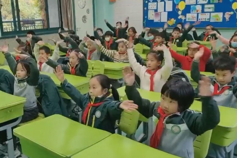 杭州采荷第三小学韵律操、节拍操和室内啦啦操