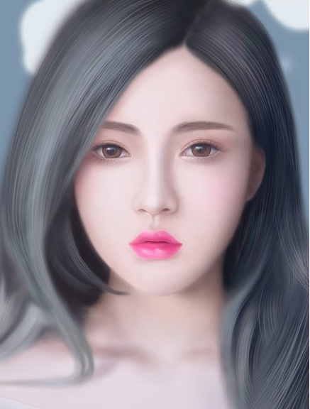 用ps绘制女性人头的教程