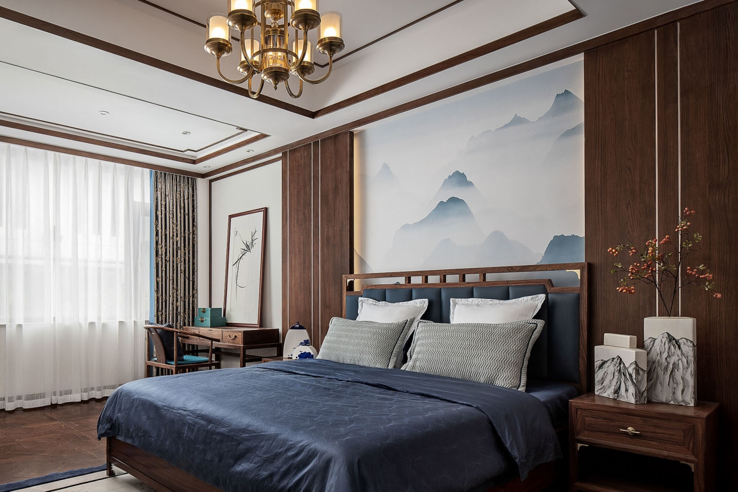 新中式风格别墅软装设计打造闲居雅趣