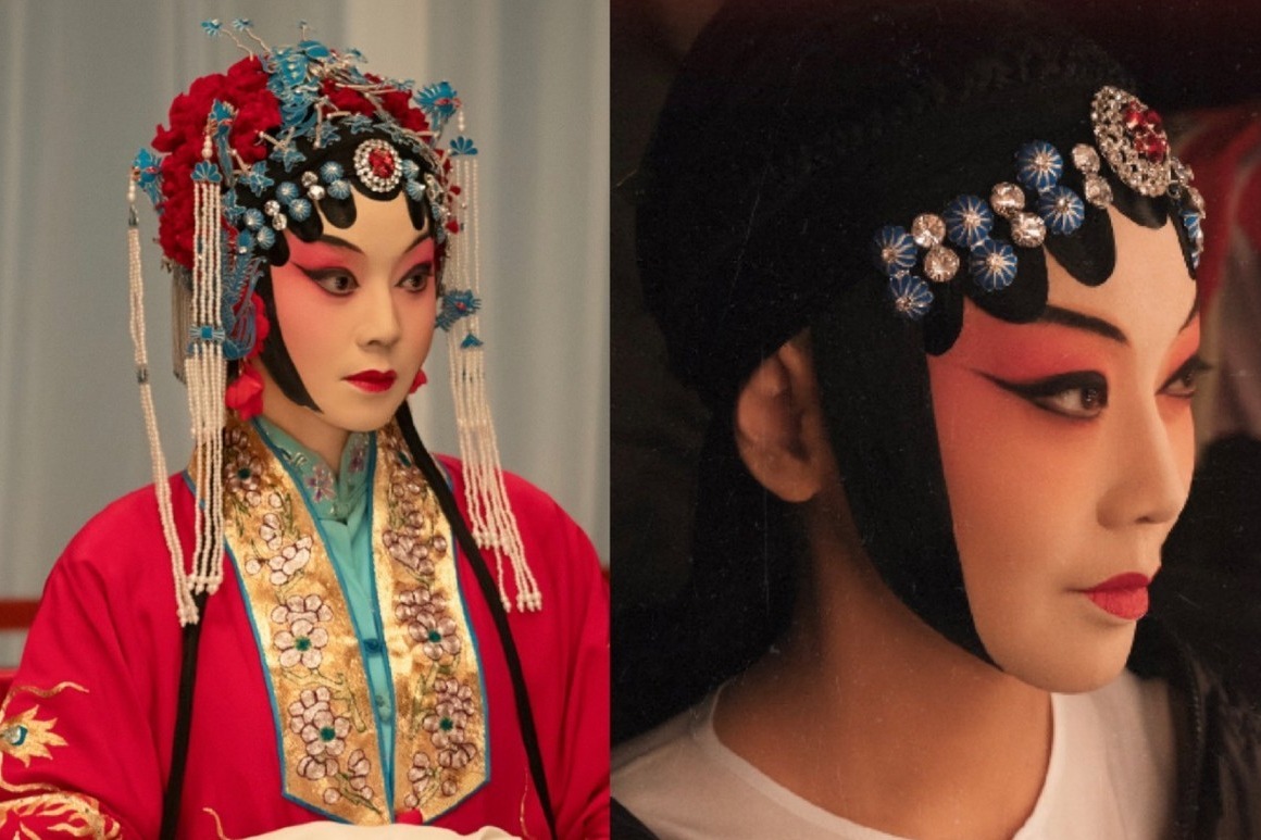 闫妮京剧造型端庄大方 翘兰花指扬袖尽显专业