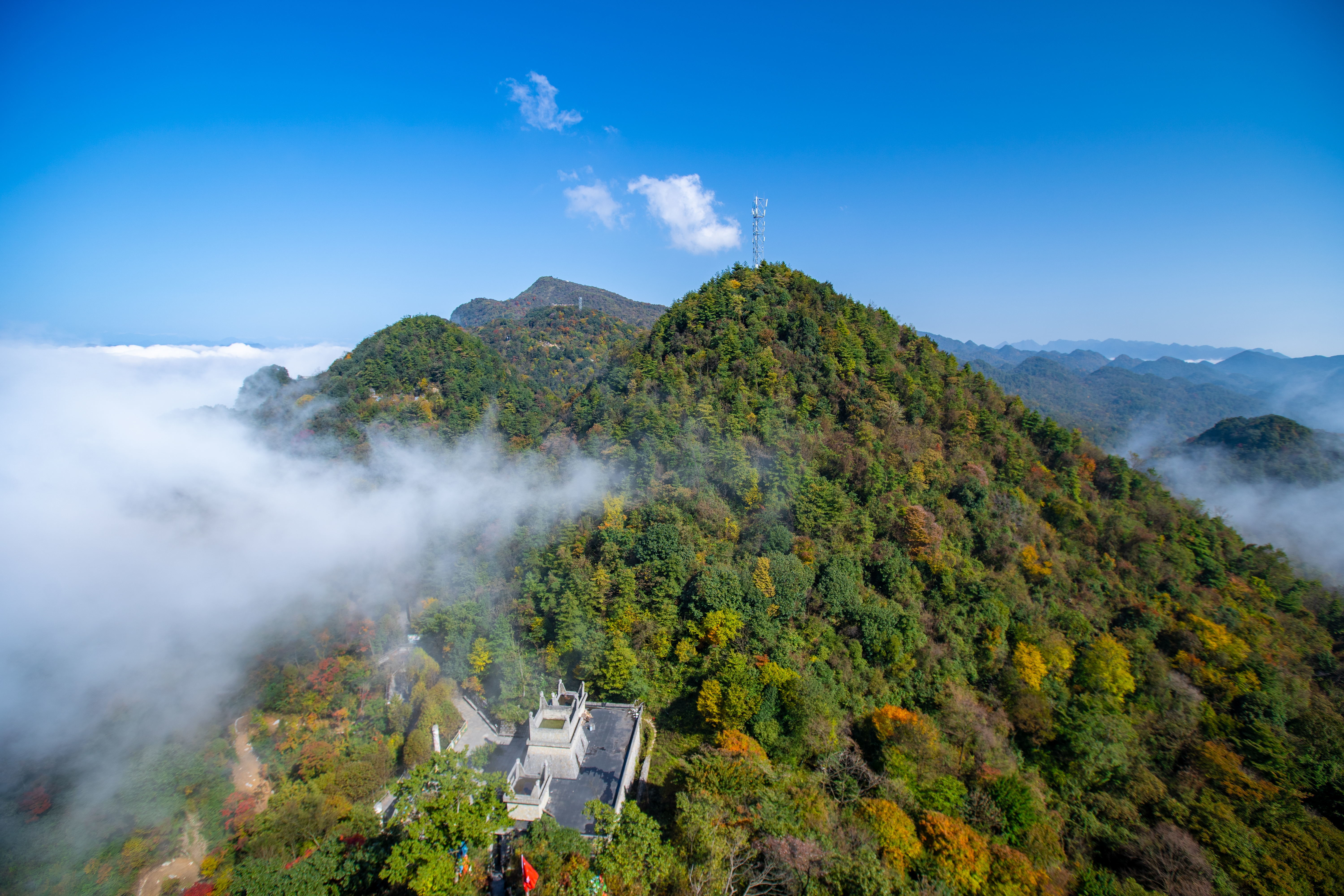 江油九皇山景区图片图片