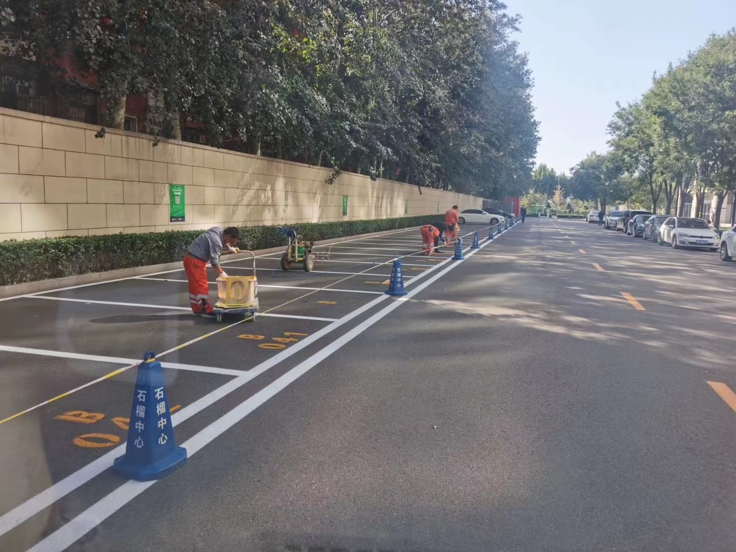 效果不错的北京停车场划线不容错过