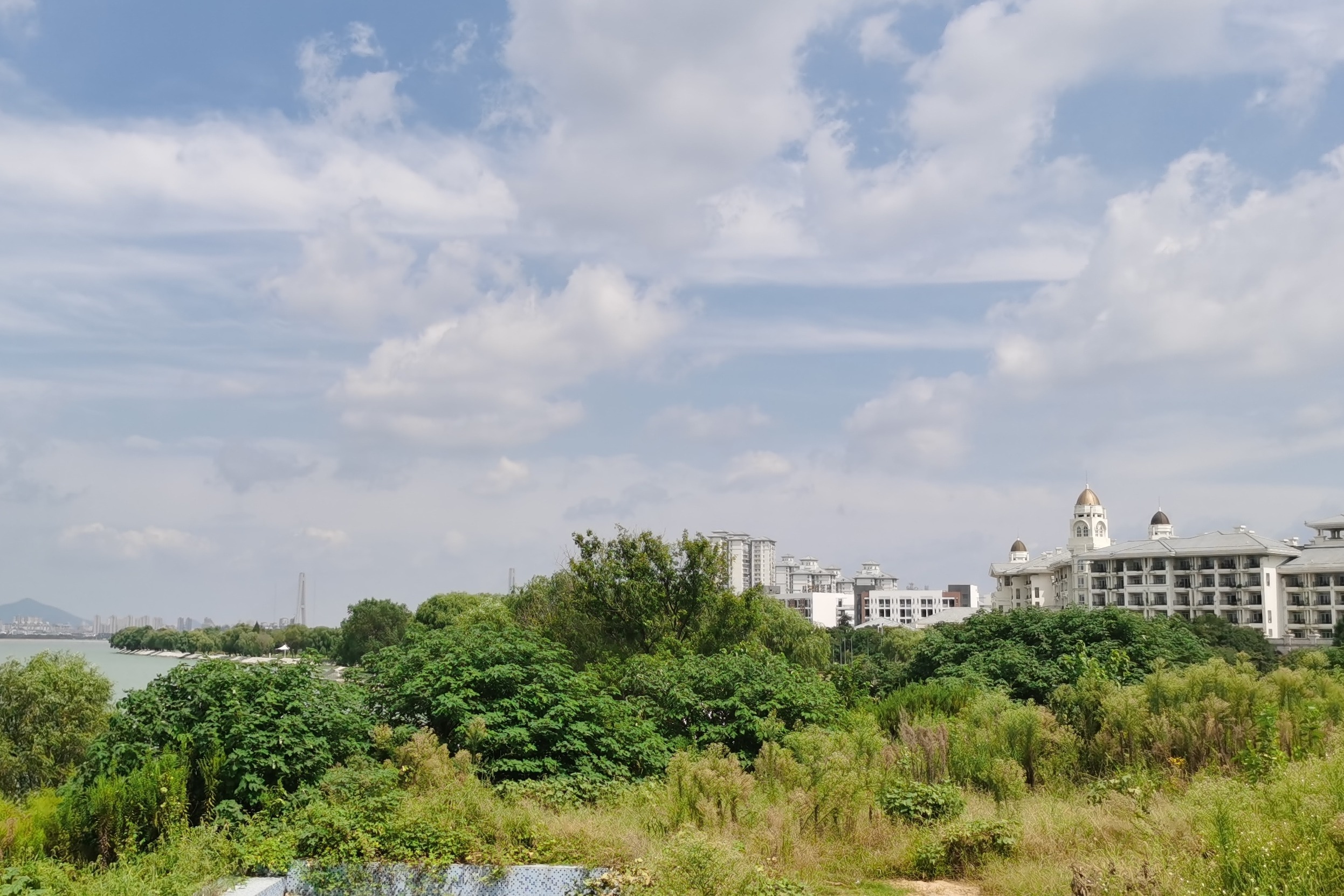 合肥巢湖：蓝天白云，景色美极了，延时摄影记录美景