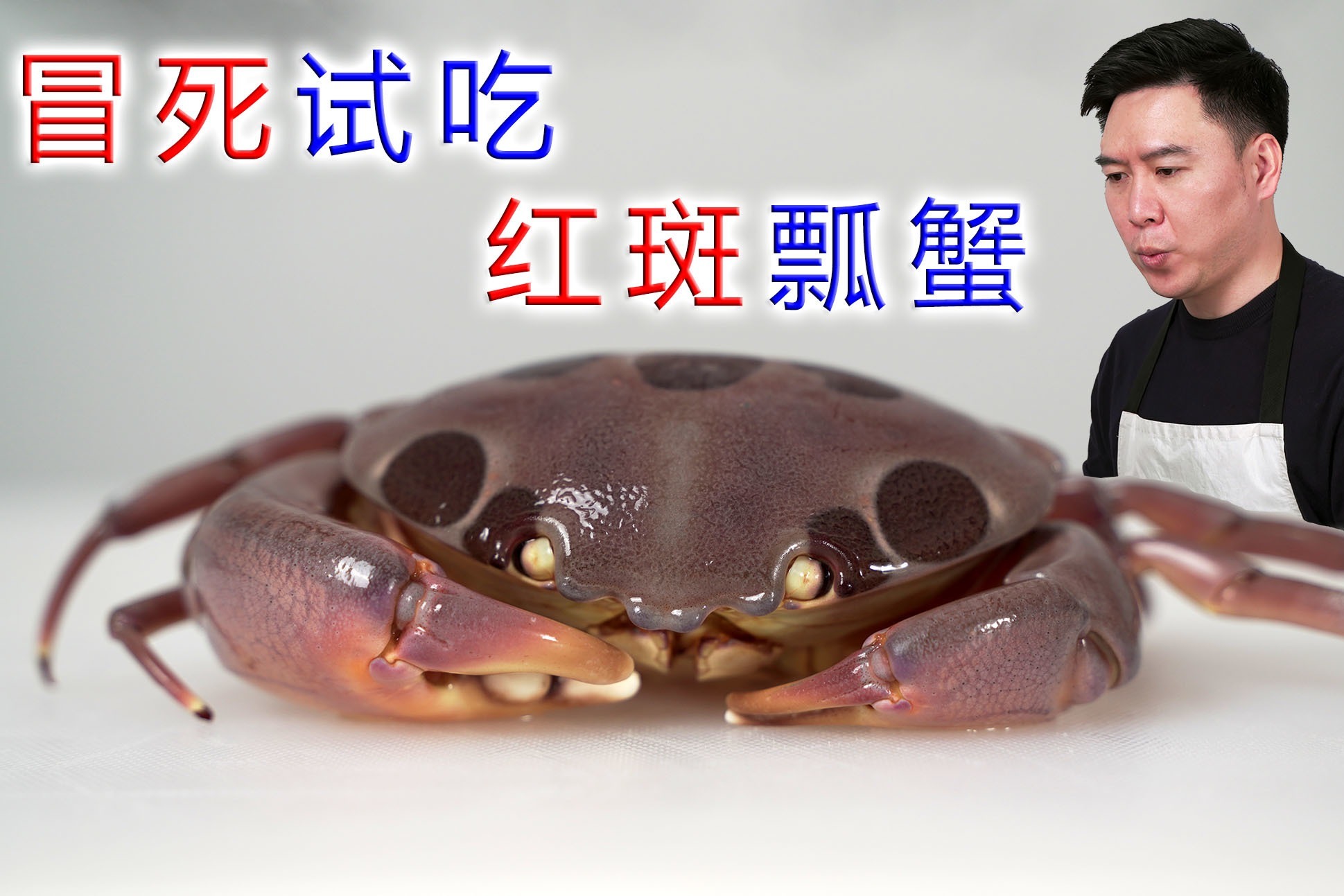 冒死试吃红斑瓢蟹,肉质非常的鲜甜,吃了好多现在好怕怕