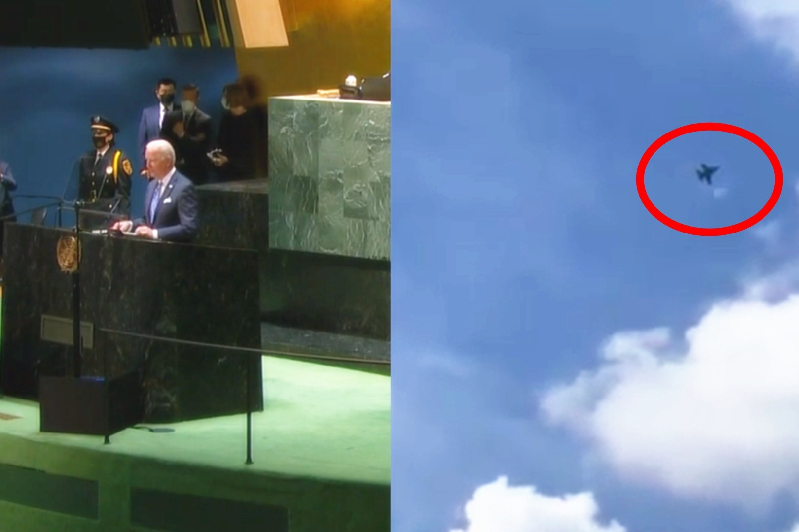 Biden almost trips up Air Force One stairs, avoids falling this time