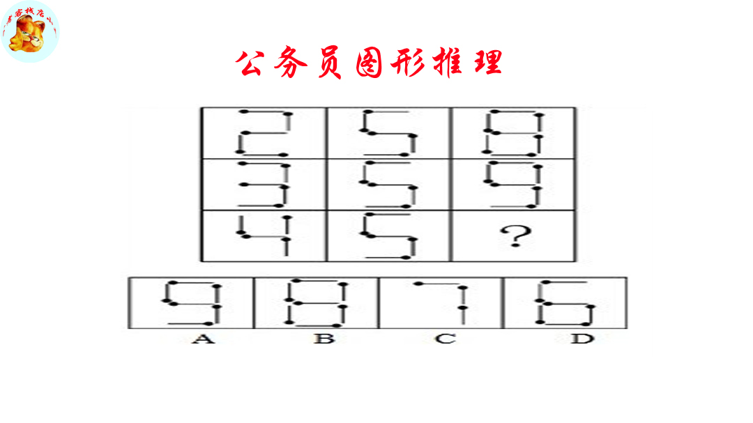 公务员图形推理，淘汰的考生不少，做对的都是大神