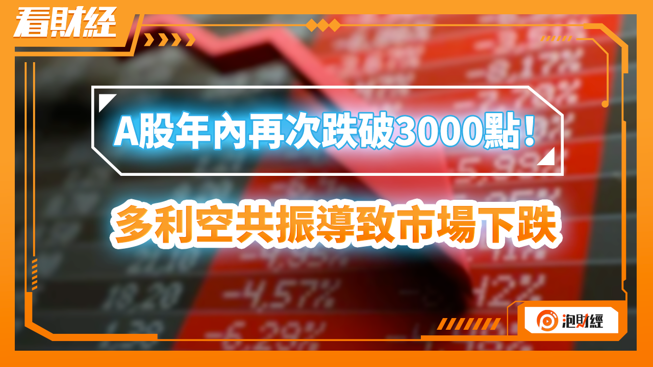 A股年内再次跌破3000点！多利空共振导致市场下跌凤凰网视频凤凰网 0651