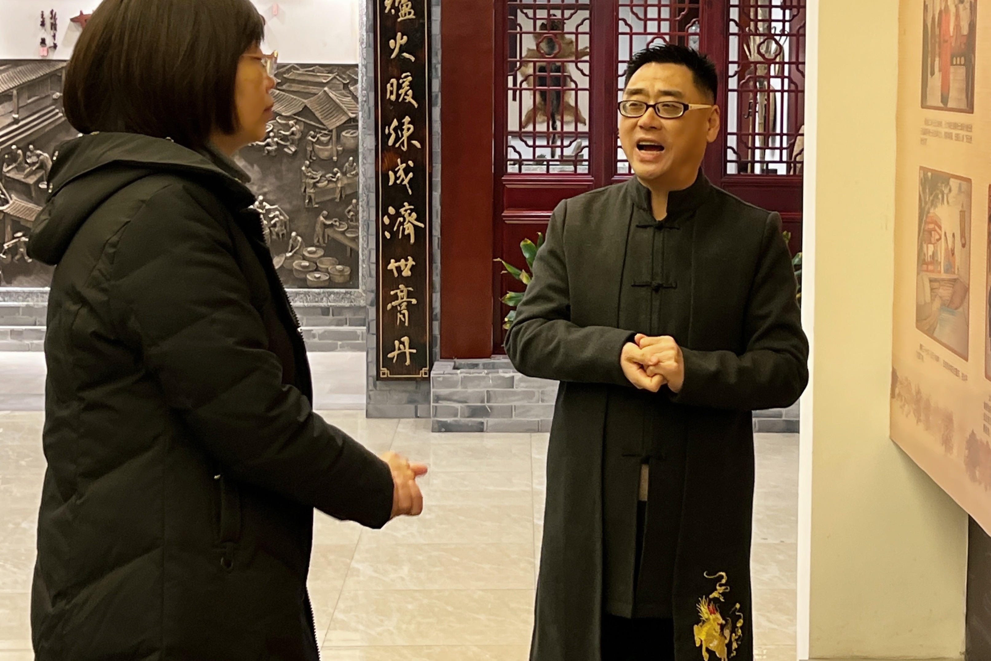 重庆市文旅委非遗处严小红处长调研伍舒芳非物质文化遗产申报工作