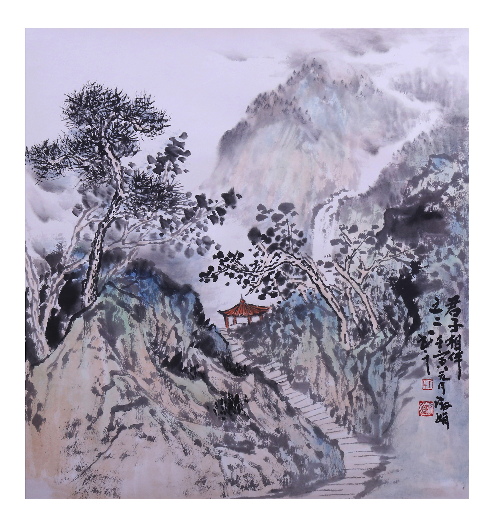 「谈书论画」画家王淑娟,把山水生动的气韵写就晕染__凤凰网