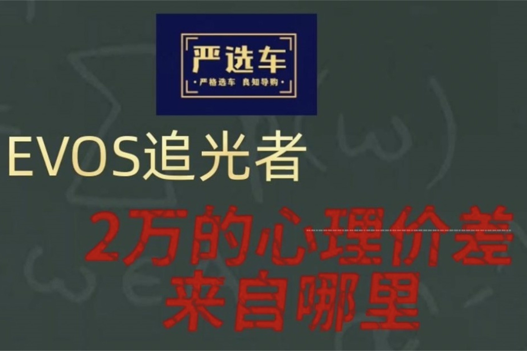 第3集：严选车｜探店长安福特EVOS追光者  2万的心理价差来自哪里