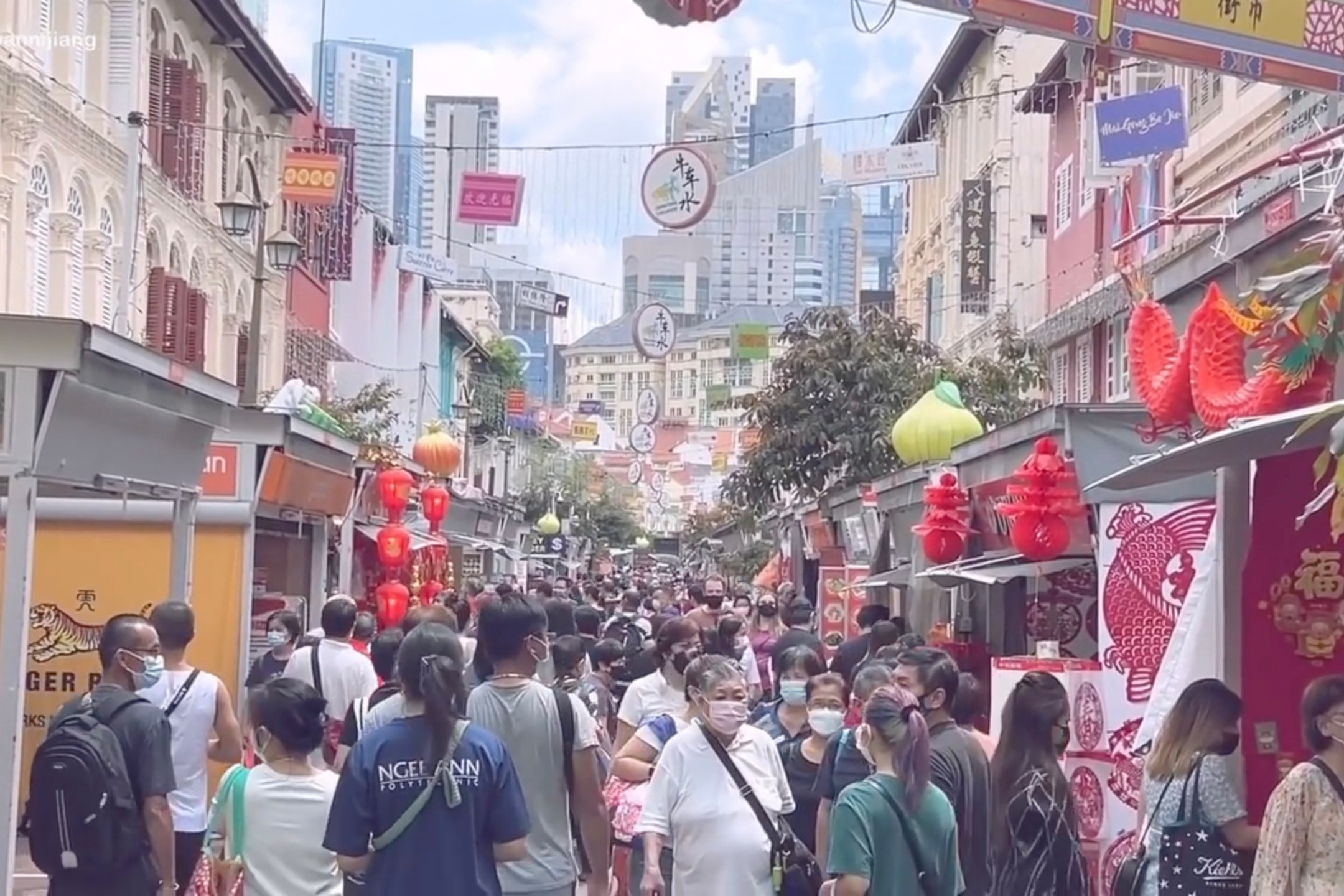 狮城牛车水现“老虎”！来看新加坡华人如何过春节