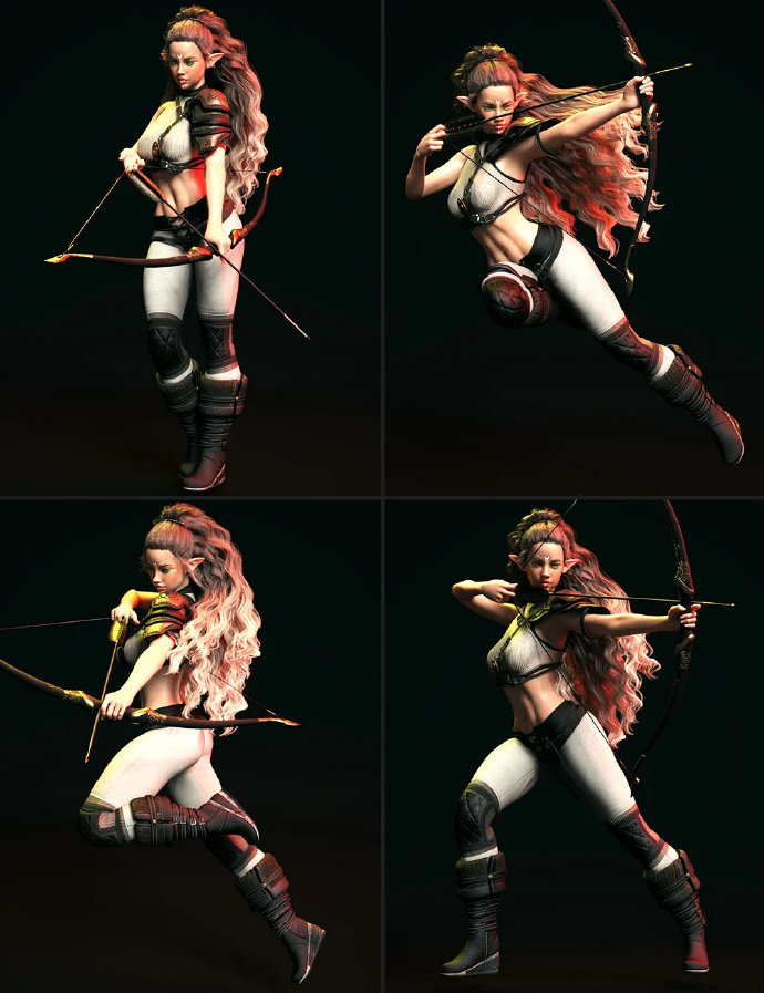 cg绘画丨板绘教程丨原画教程丨弓箭手动态__凤凰网