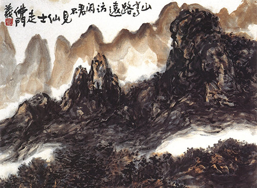 山水画《访贤》的诗境，比唐诗《寻隐者不遇》更耐人寻味