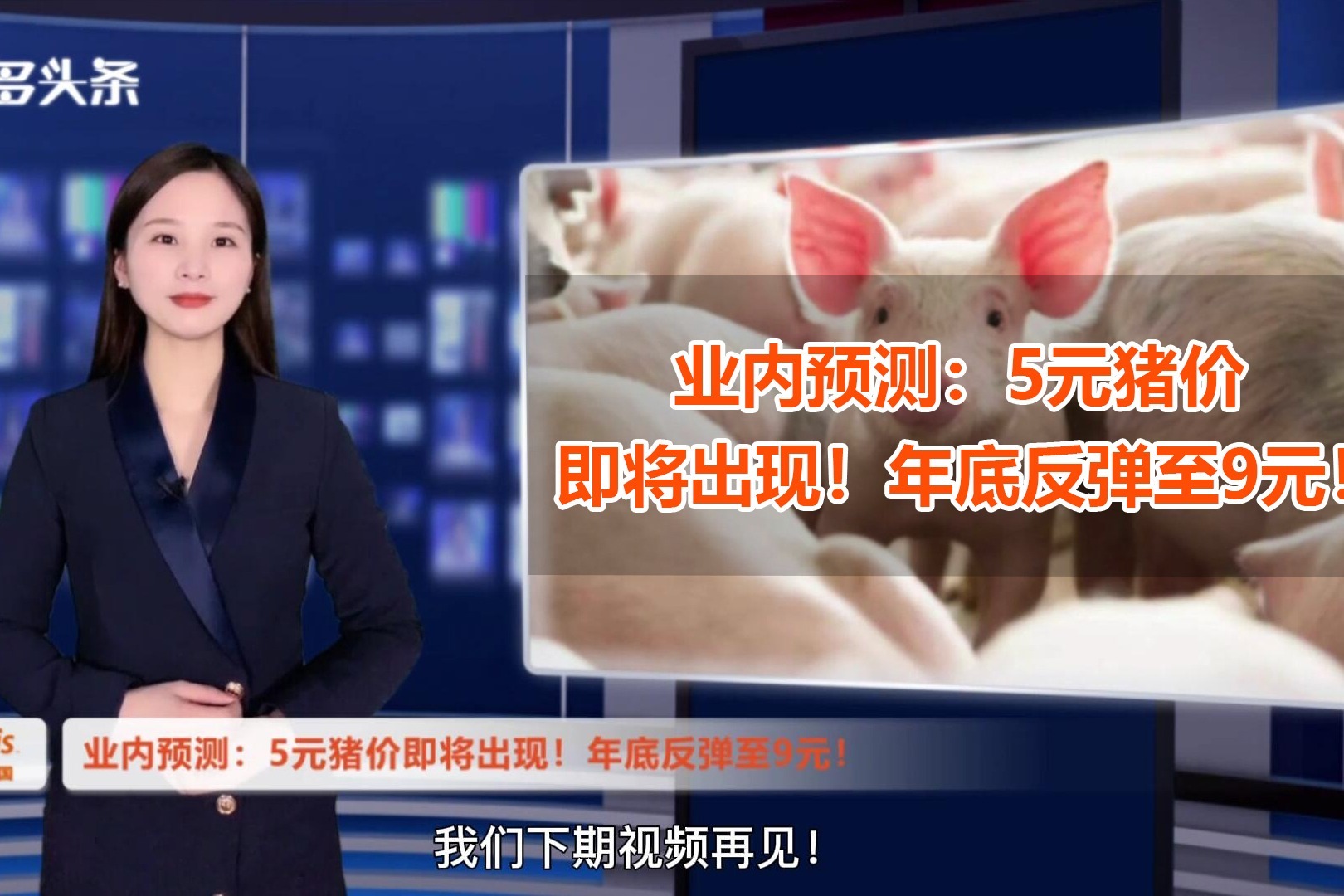业内预测：三四月份猪价低至5元！2022年底反弹至9元/斤！