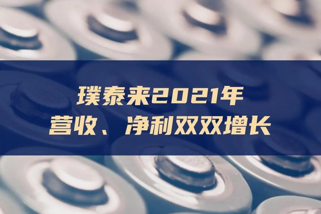 璞泰来2021年营收、净利双双增长