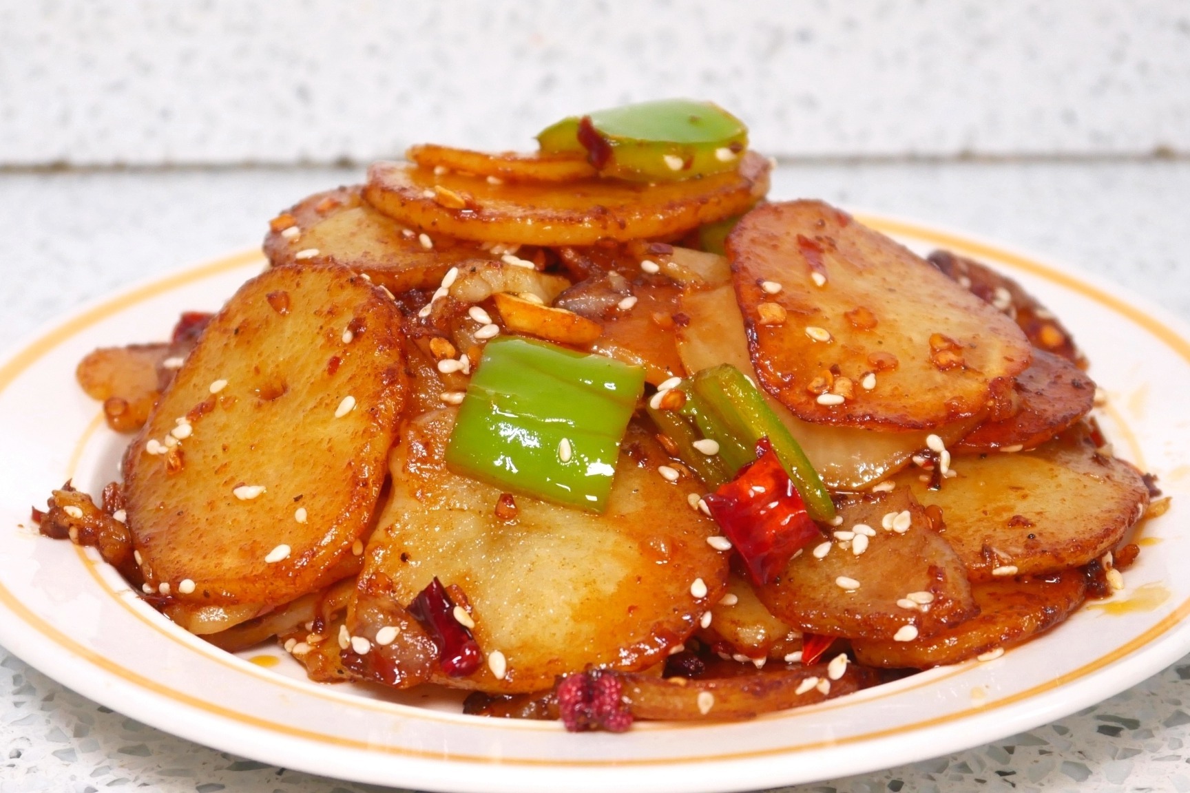 干锅土豆片,干锅土豆片的家常做法 - 美食杰干锅土豆片做法大全