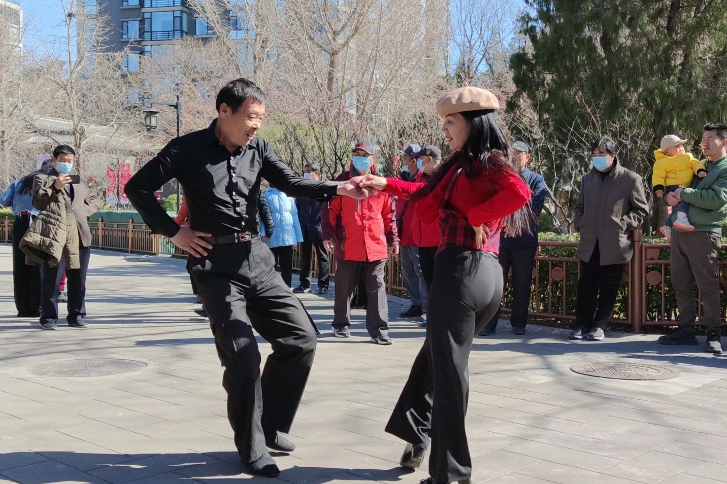 广场舞心上的罗加吉特巴双人对跳歌好听舞步简单优美