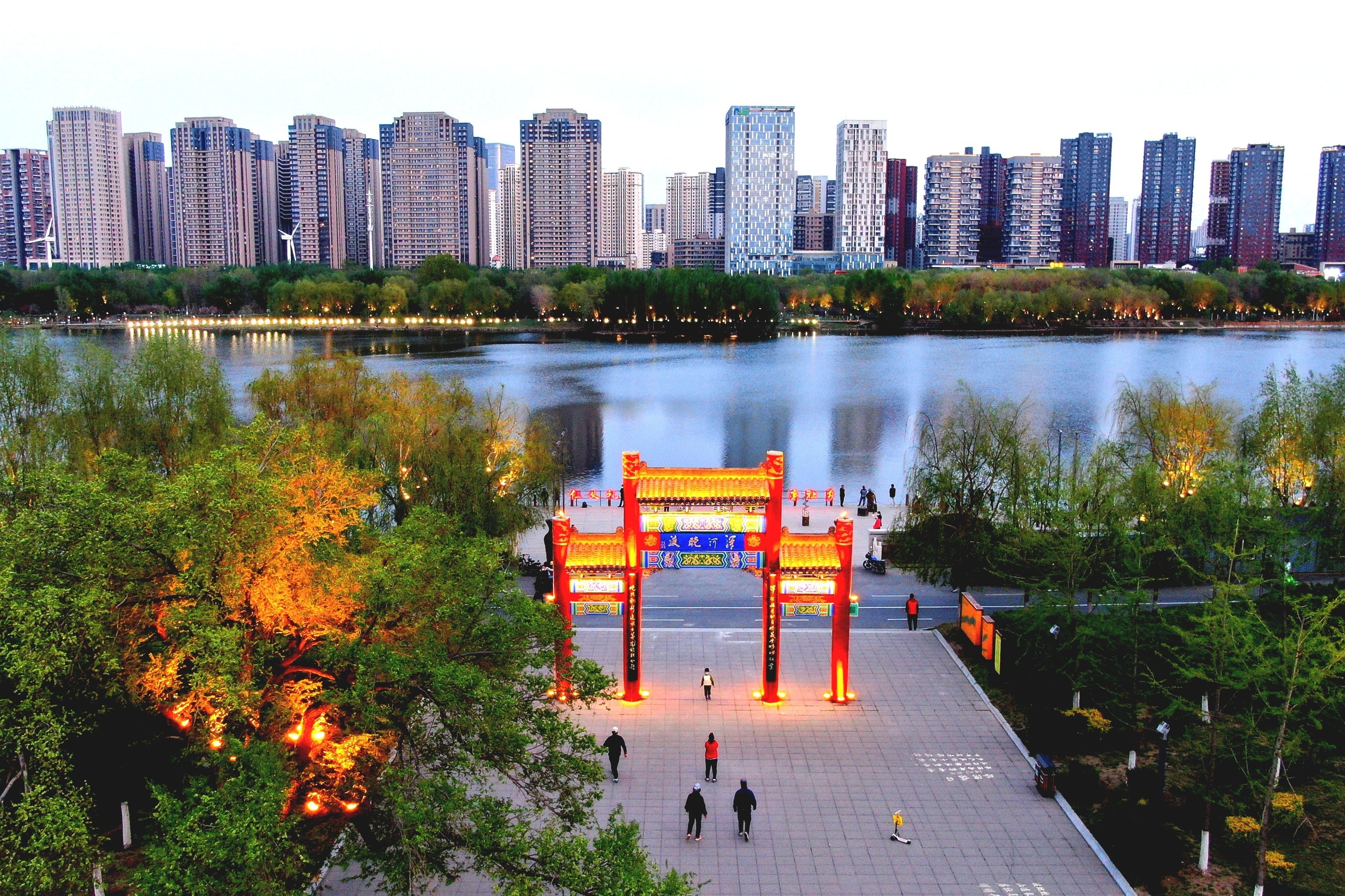 辽宁联合融媒体中心航拍辽宁航拍盛京八景之浑河晚渡