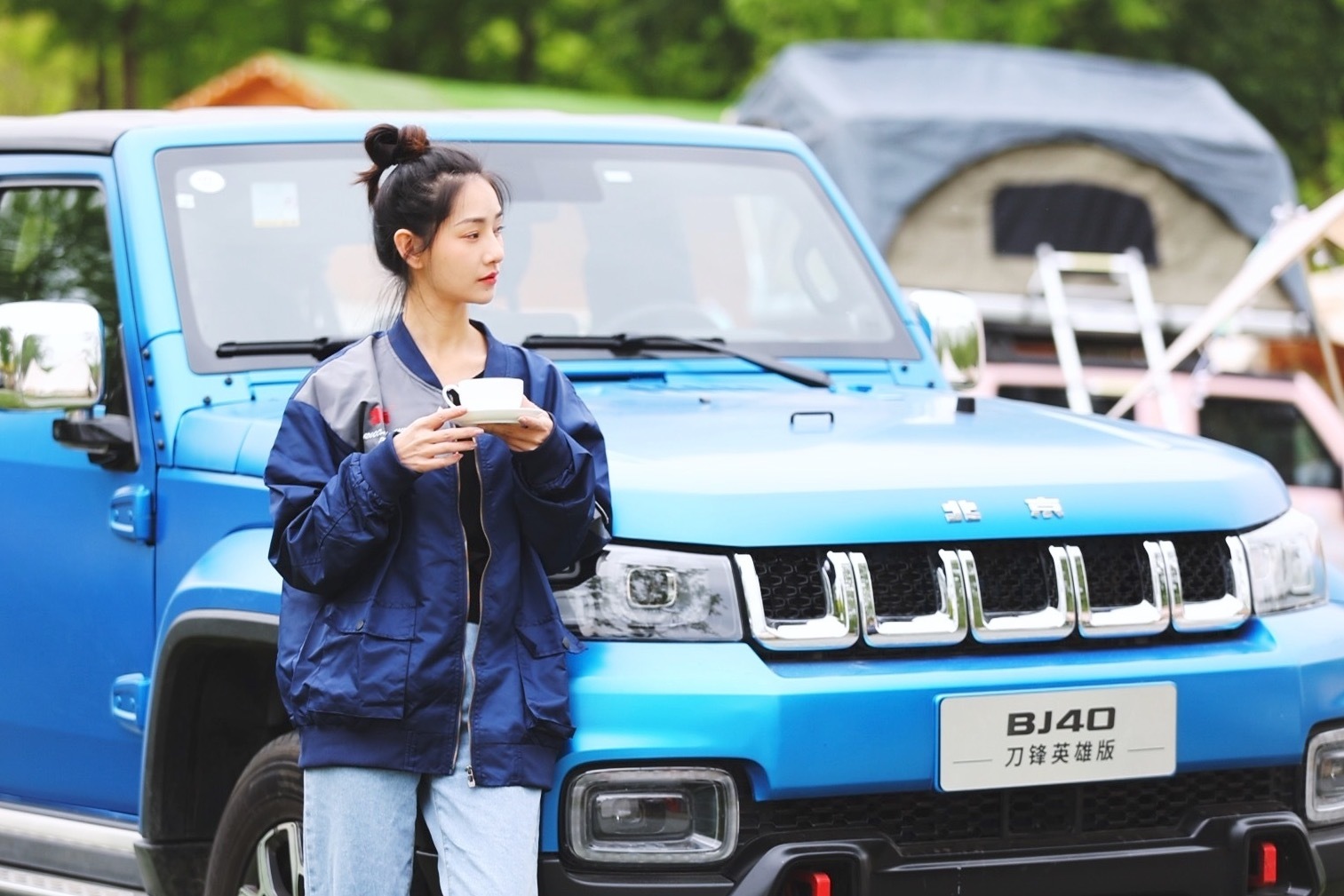 新车｜国潮配色 在野派对 云评北京越野BJ40刀锋英雄柴油版