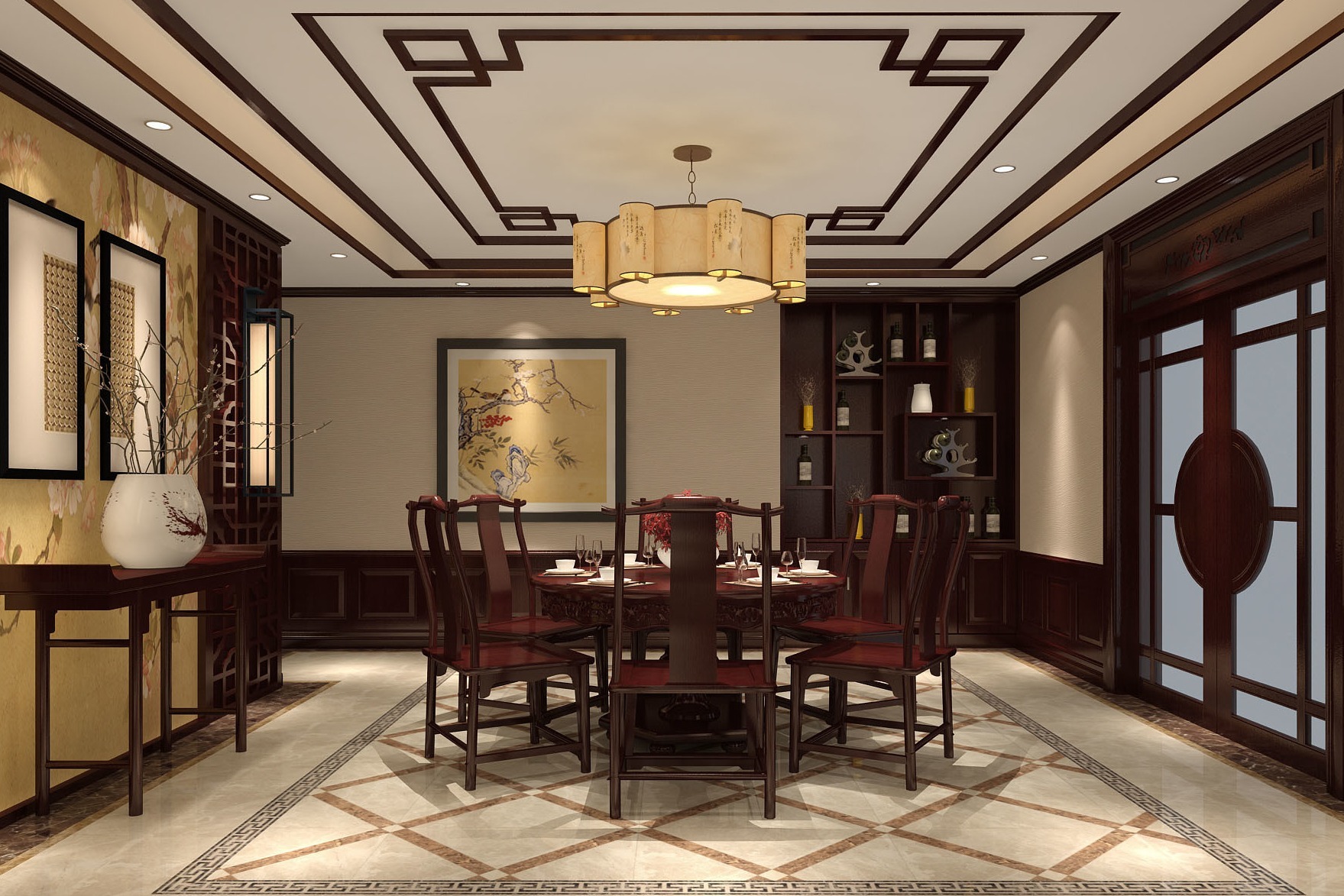 中式红木餐厅装修，带你领略古典文学之美_凤凰网视频_凤凰网