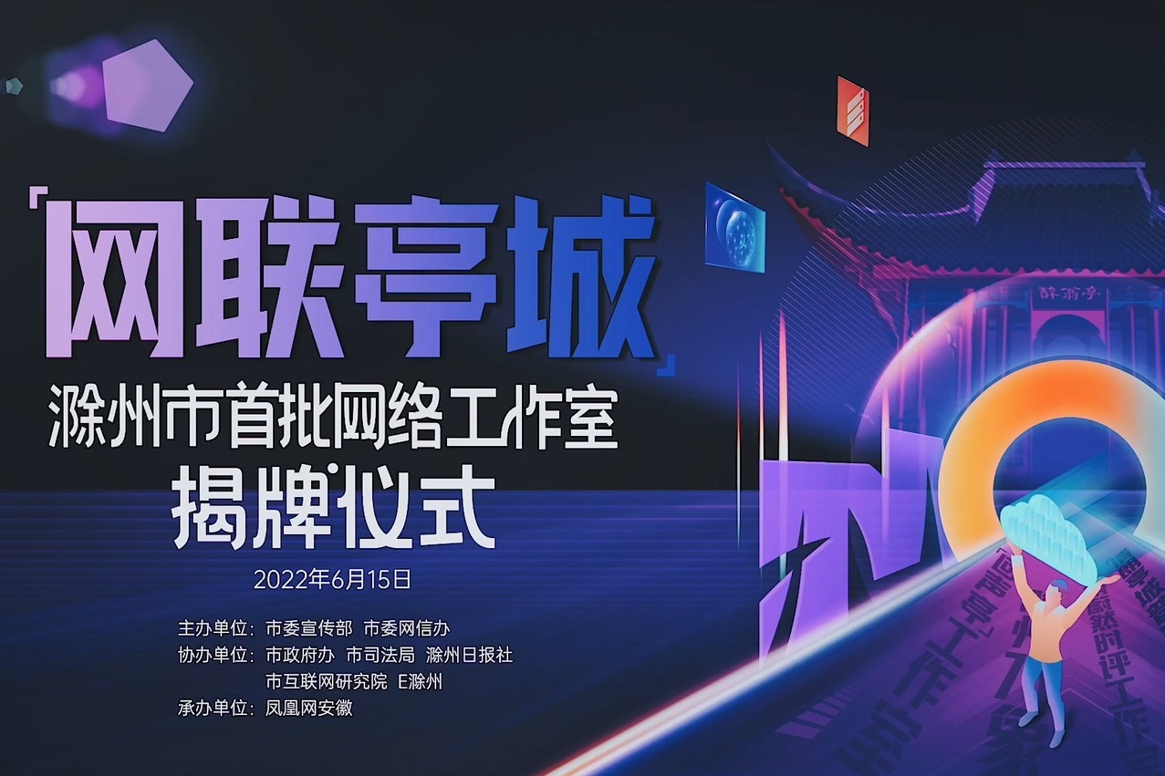 “新”风正亭城 滁州市首批“网联亭城”工作室揭牌